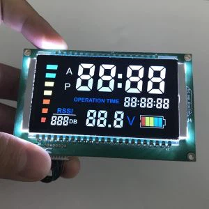 8-cijferig 7-segments LCD-scherm