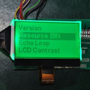 Geelgroene 128x64 Lcd