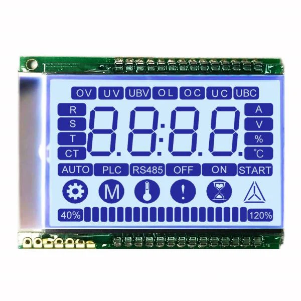 2,0-inch positief programmeerbaar 7-segment LCD-display