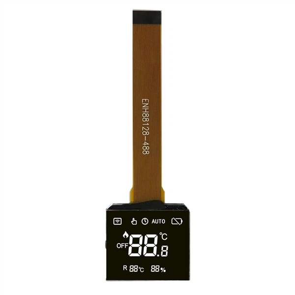 Aangepast BTN VA-segment LCD-scherm wit op zwart