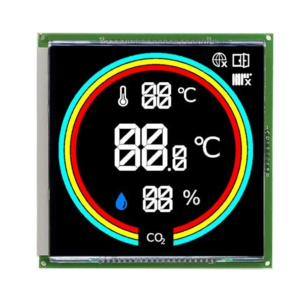 Aangepaste VA HT1621 Transmissive 7 Segment LCD Display Module